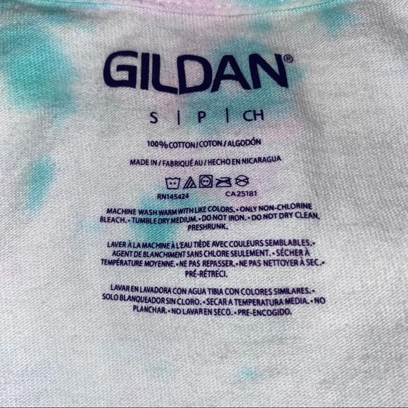 Upcycled hand tie dye tshirt - Picture 5 of 5